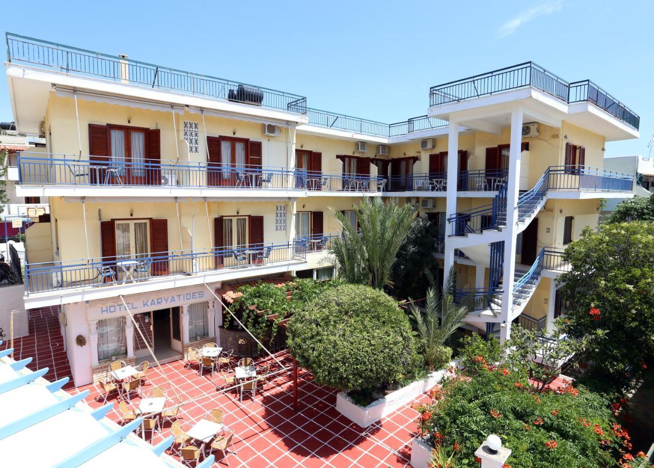 Hotel Karyatides Agia Marina  エクステリア 写真